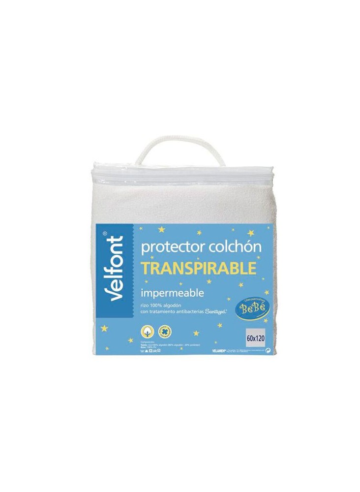 Protector Colchón Cuna Rizo Impermeable Velfont